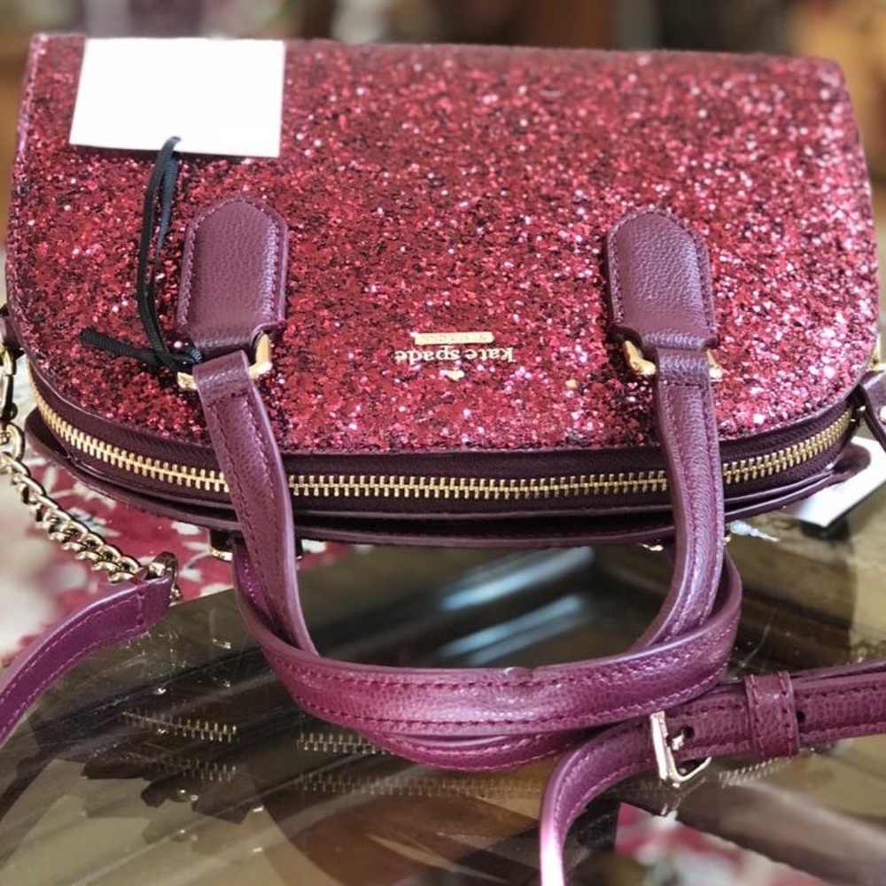❤️ NWT Kate Spade Glitter Crossbody Satchel - Picture 5 of 8